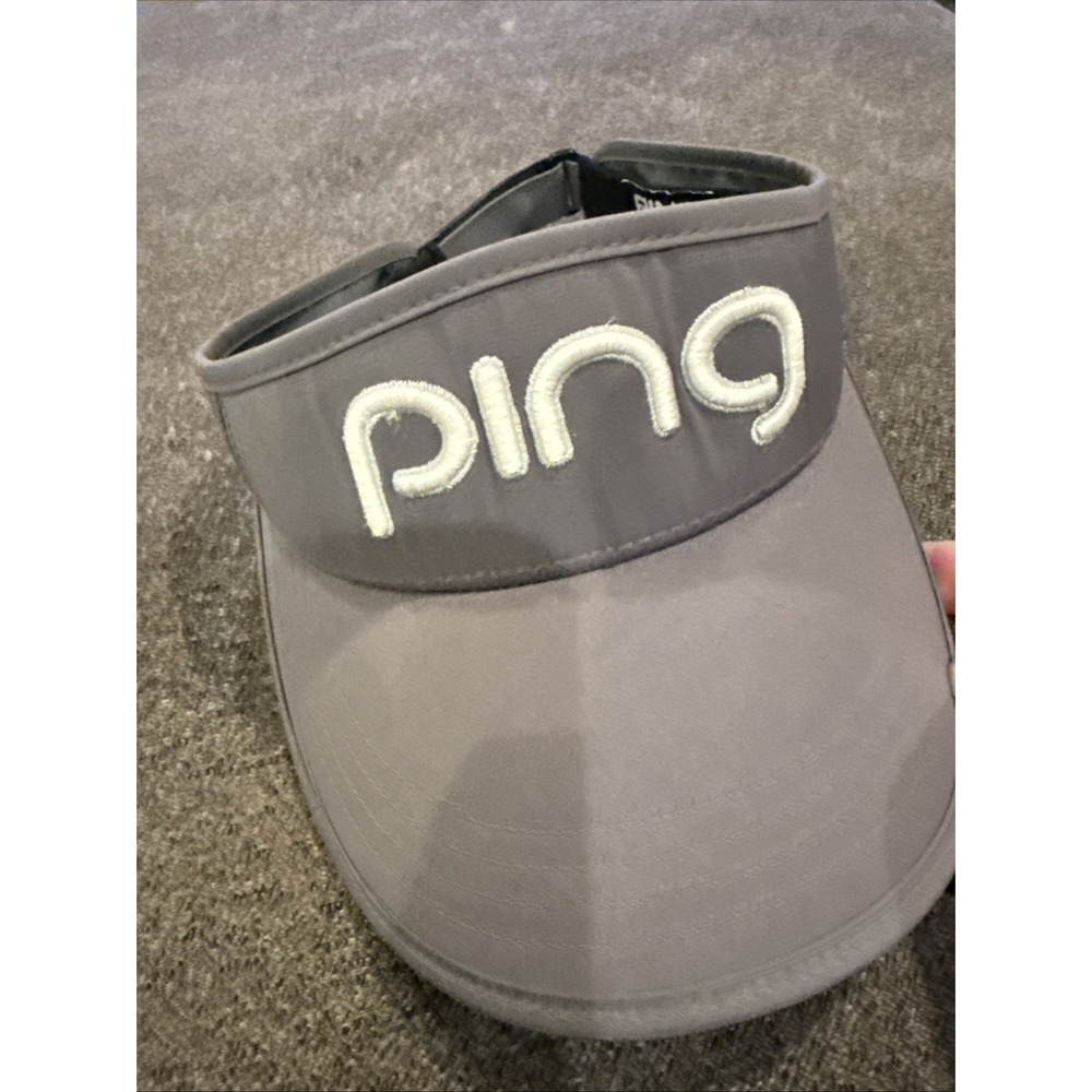 Ping Golf Tour Adjustable Grey Sun Visor Unisex Hat Outdoor Hike Gray